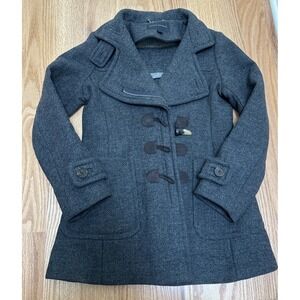 Banana Republic Coat Women's Size XSmall Toggle closure jacket Gray Wool Blend